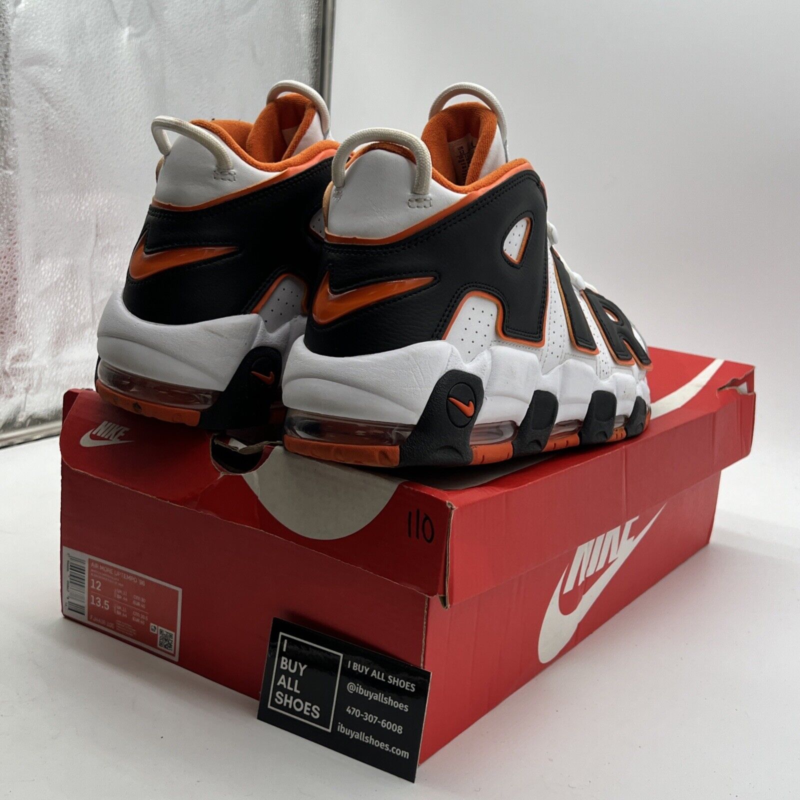 Size 12 - Nike Air More Uptempo Mid Mens Basketball Shoes White (FJ4416-100)