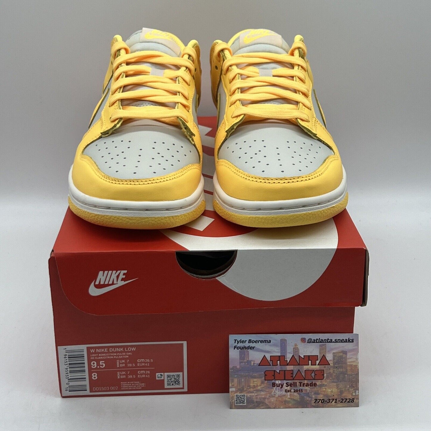 Size 9.5 - Nike Dunk Low Citron Pulse W Brand New Og All