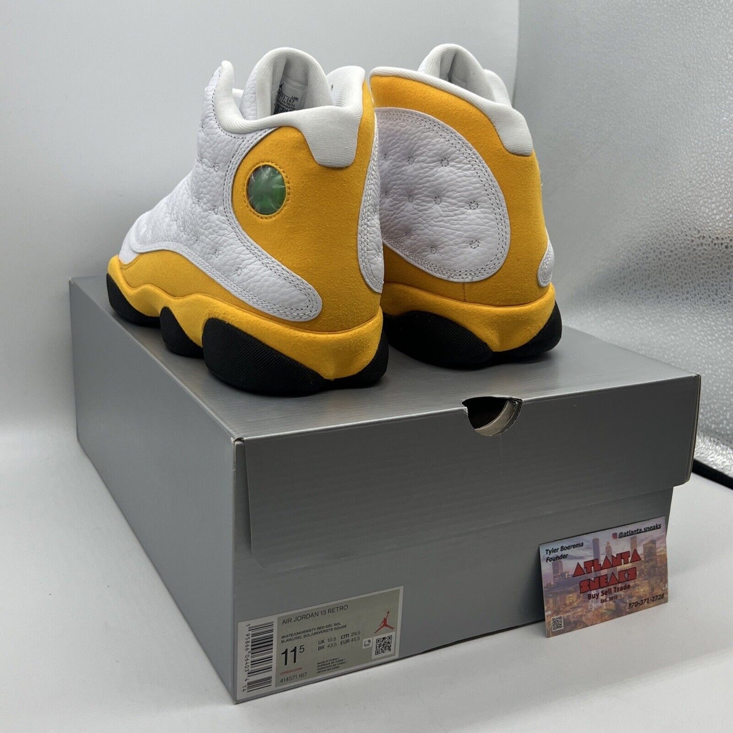 Size 11.5 - Jordan 13 Del Sol 2022 Brand New Og All Yellow White Black