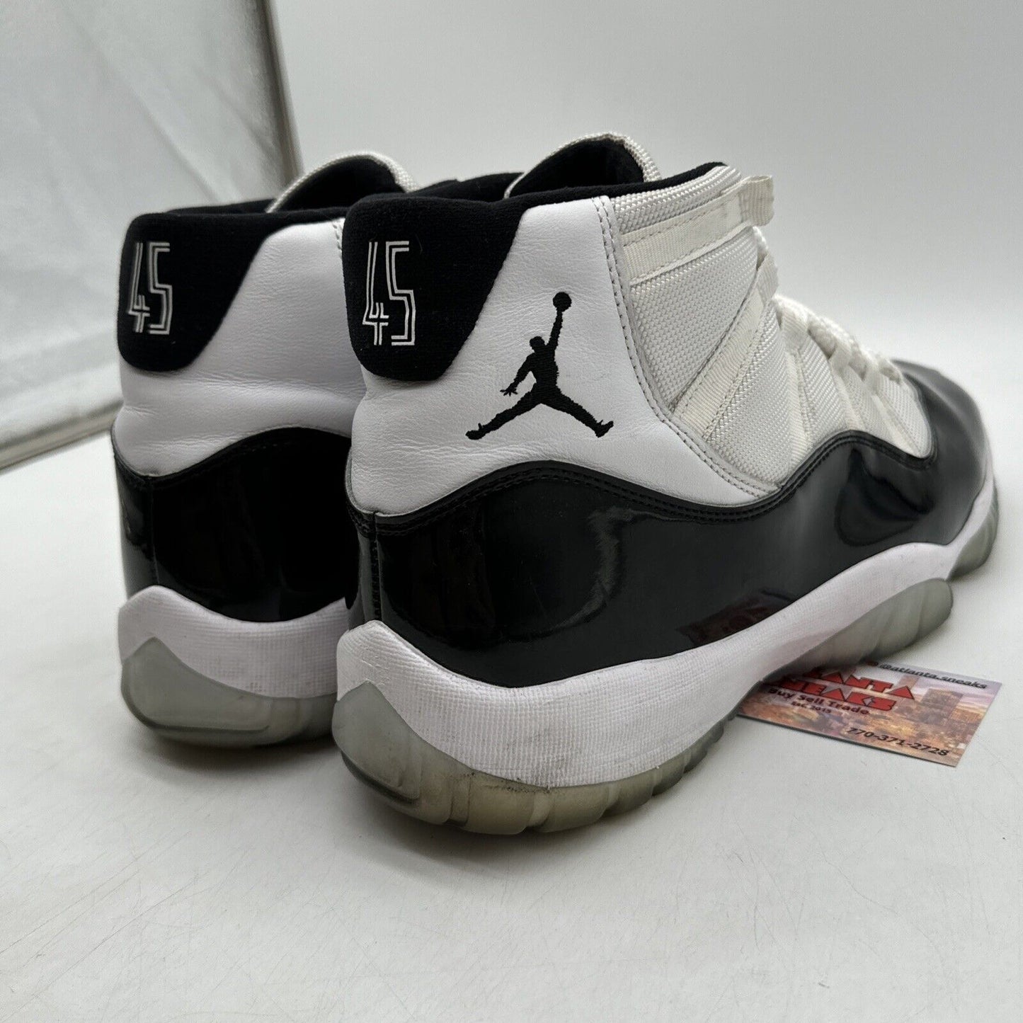 Size 13 - Jordan 11 Retro High Concord 2018 Black White Icy Sole Patent Leather