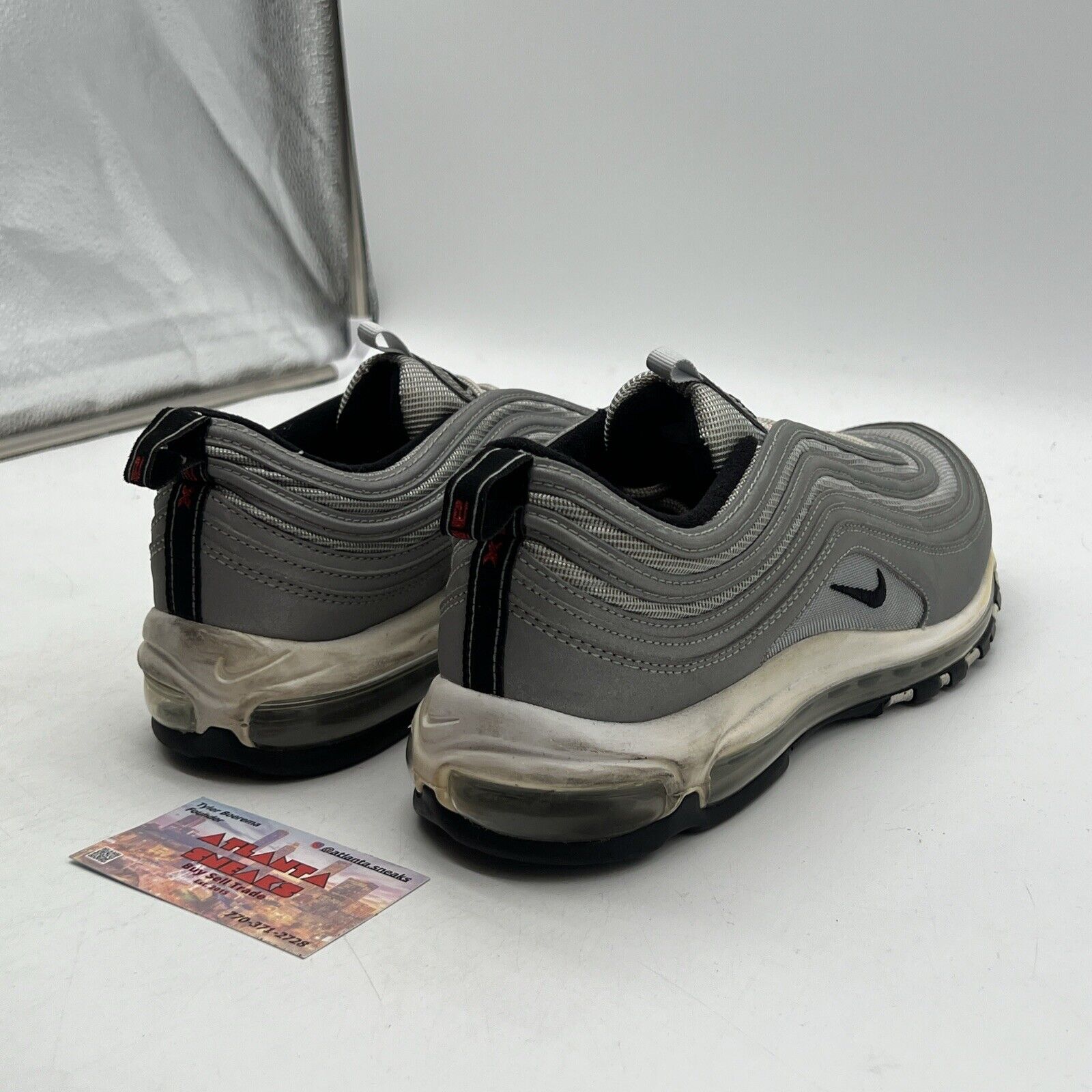 Size 12 - Nike Air Max 97 Reflect Silver Black White (312834-007)