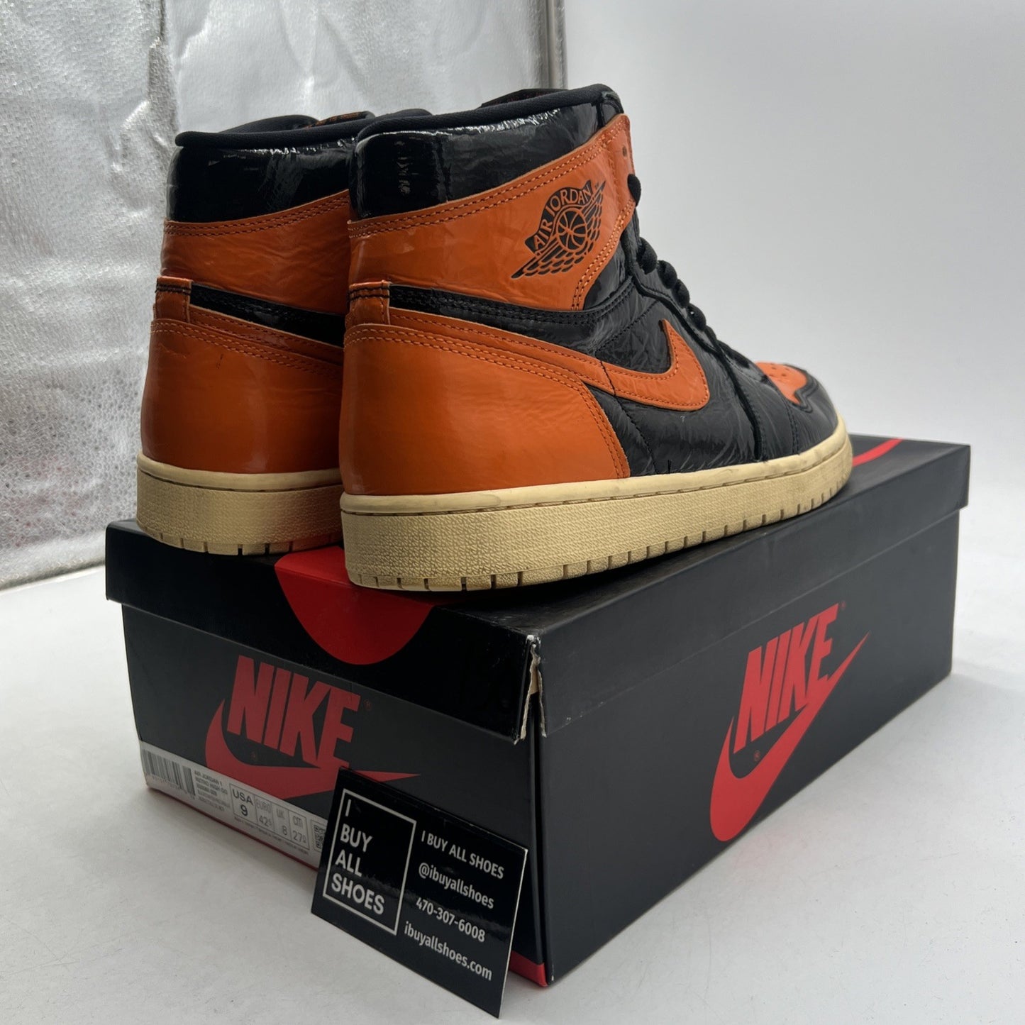 Size 9 - Air Jordan 1 Retro OG High Shattered Backboard 3.0 (555088-028)