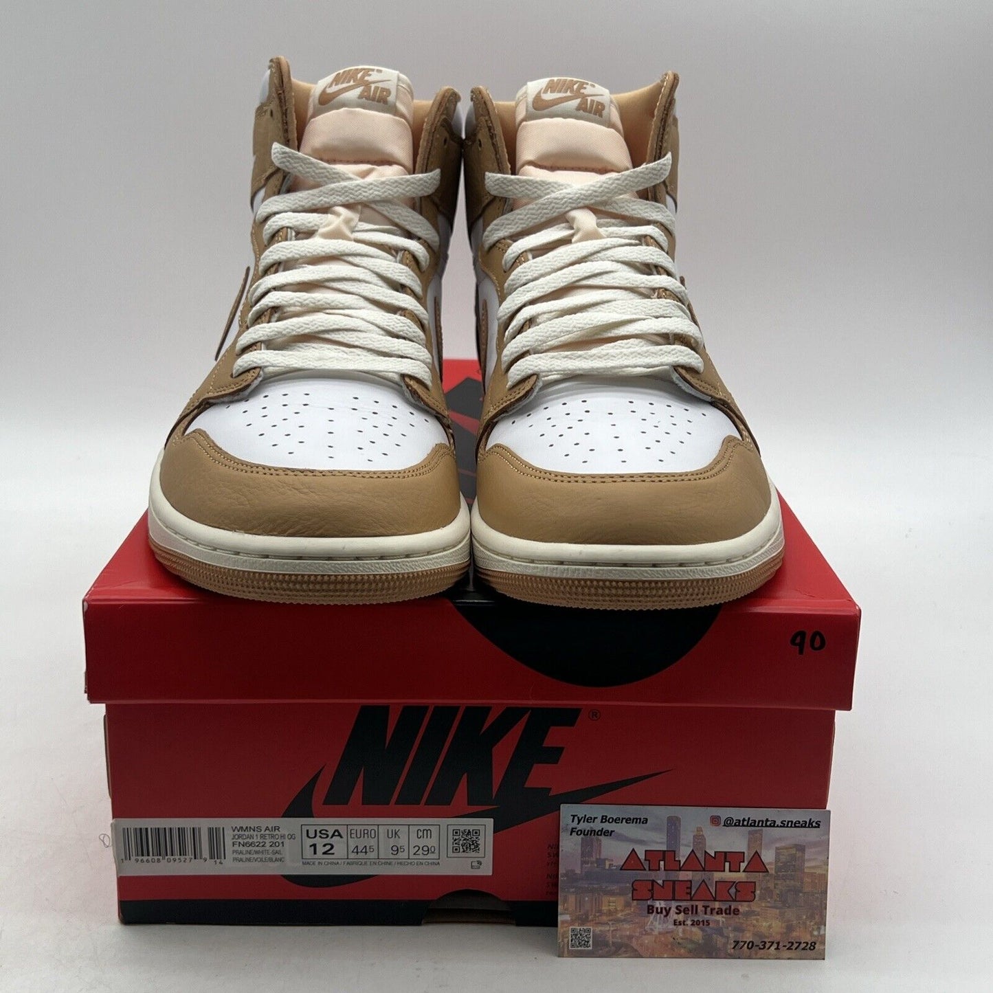 Size 12 - Air Jordan 1 Retro OG High Praline W (FN6622-201)