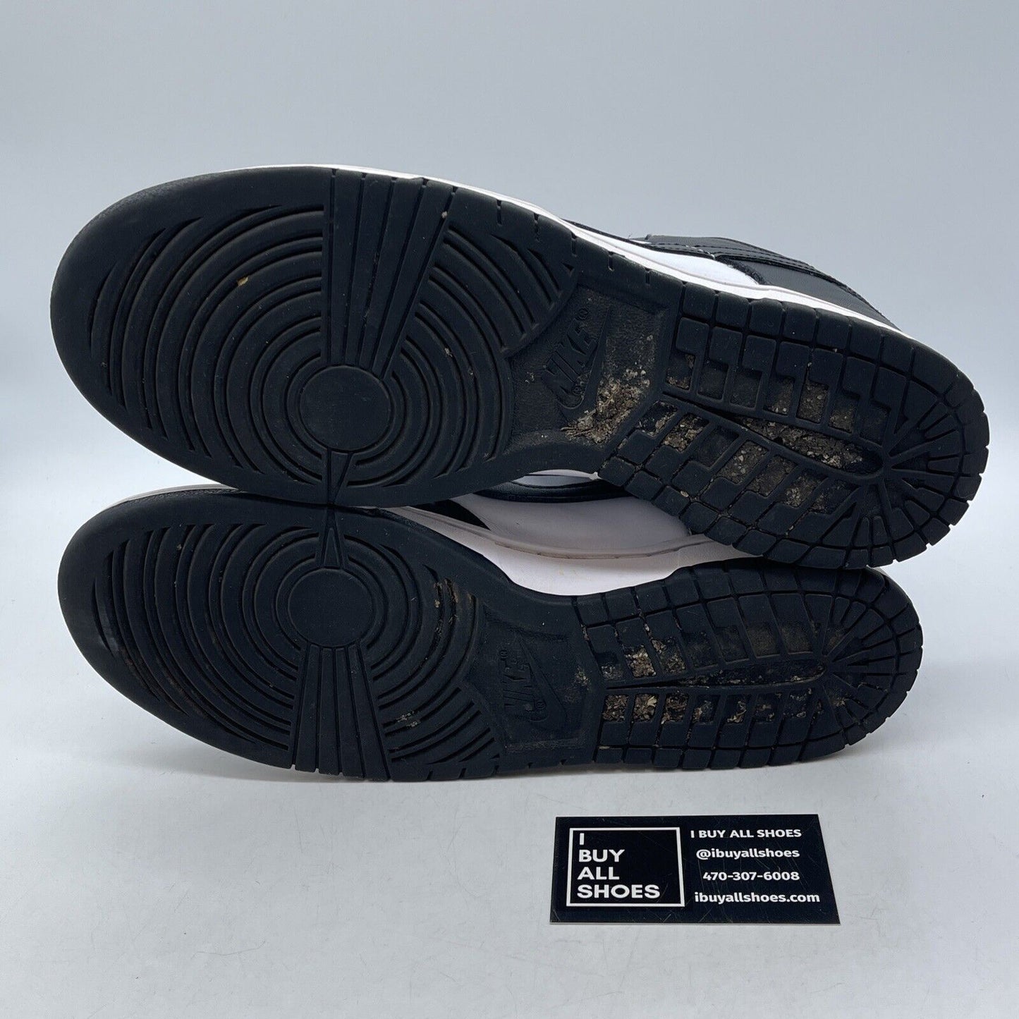 Size 10 - Nike Dunk Low Black White Leather (DD1391-100)