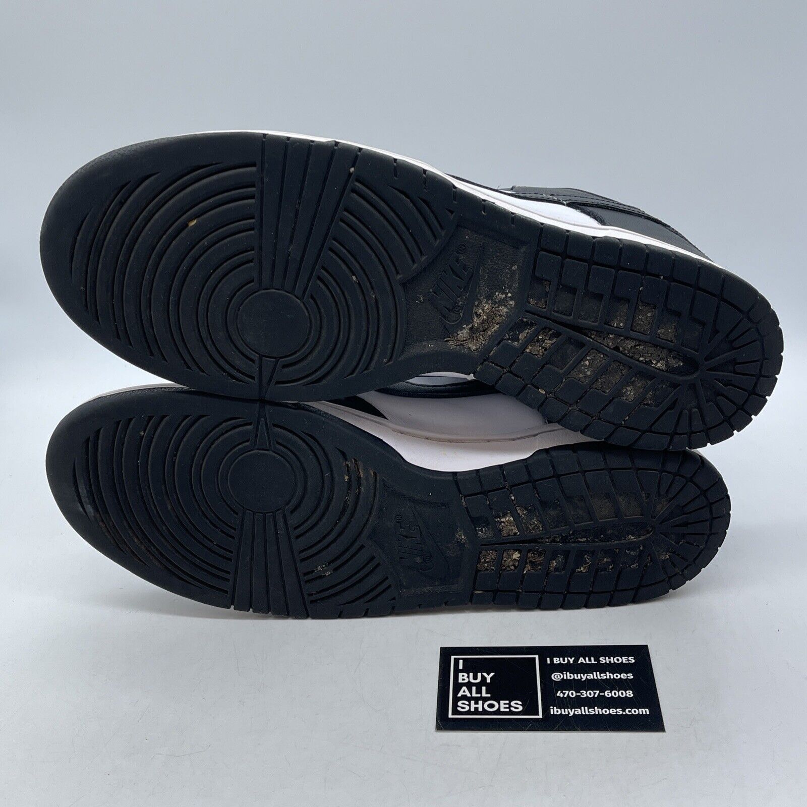 Size 10 - Nike Dunk Low Black White Leather (DD1391-100)