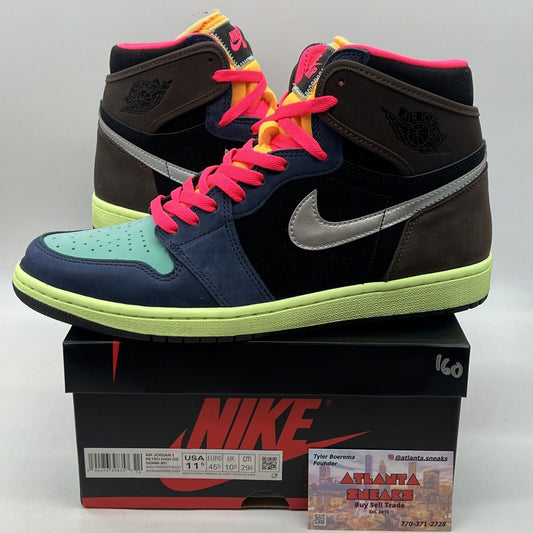 Size 11.5 - Jordan 1 Retro High Tokyo Bio Hack Brown Blue Pink (555088-201)