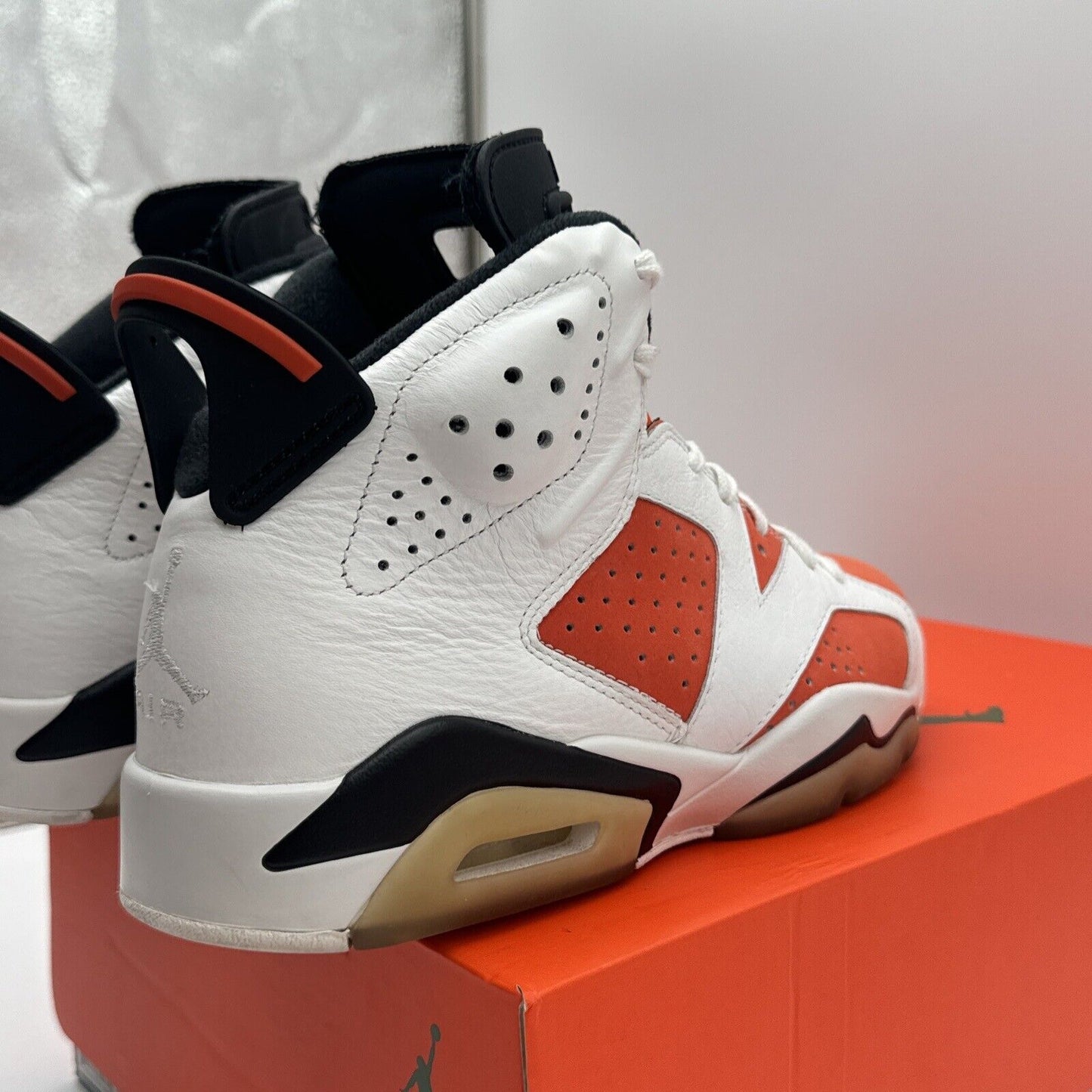 Size 8 - Jordan 6 Retro Like Mike 2017 Orange White Green Suede Leather OG Box