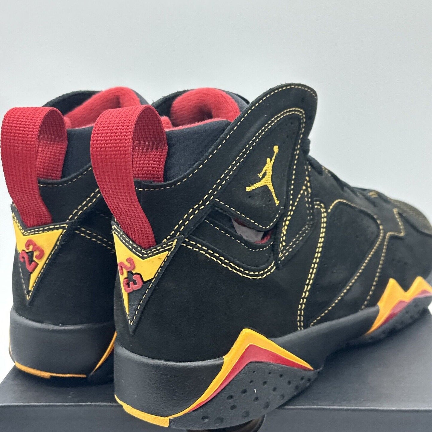 Big Kid's Jordan 7 Retro Citrus Black/Citrus-Varsity Red (DQ6040 081) 7Y