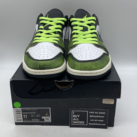 Size 11 - Air Jordan 1 SE Low Wear-Away Electric Green (DN3705-003)