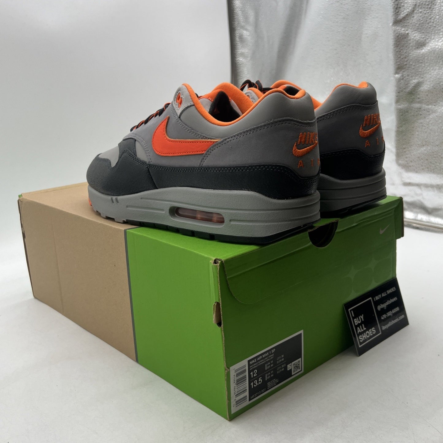 Size 12 - HUF x Nike Air Max 1 SP Orange (HF3713-001)