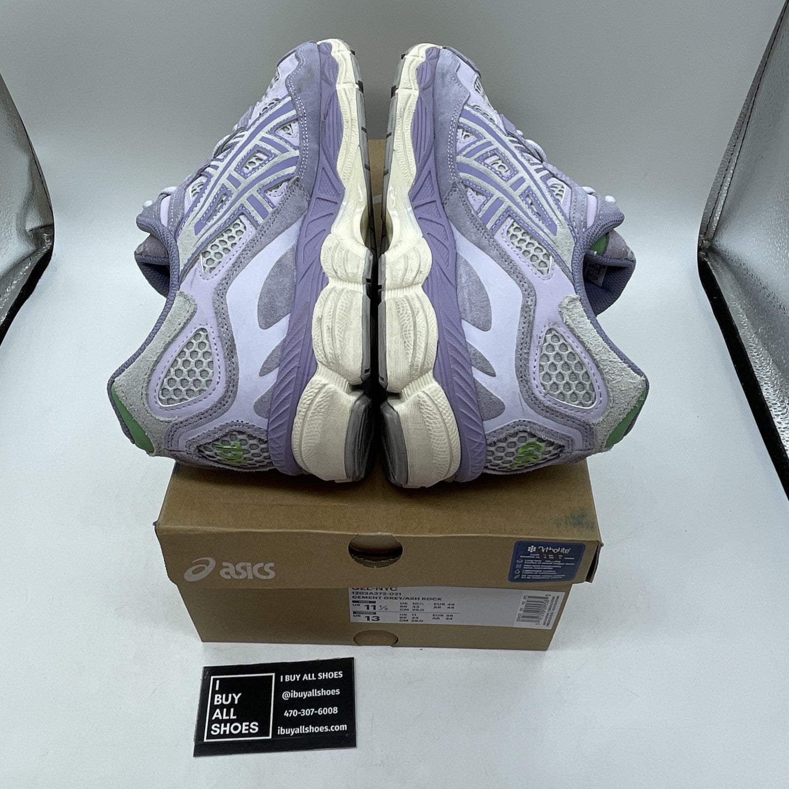 Size 11.5 - Asics Gel NYC Cement Grey Ash Rock (1203A372-021)