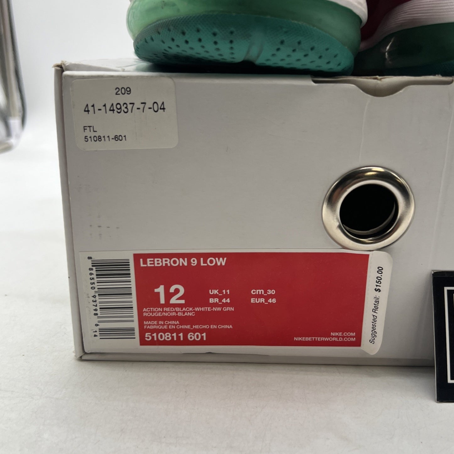 Size 12 - Nike LeBron 9 Low Liverpool (510811-601)