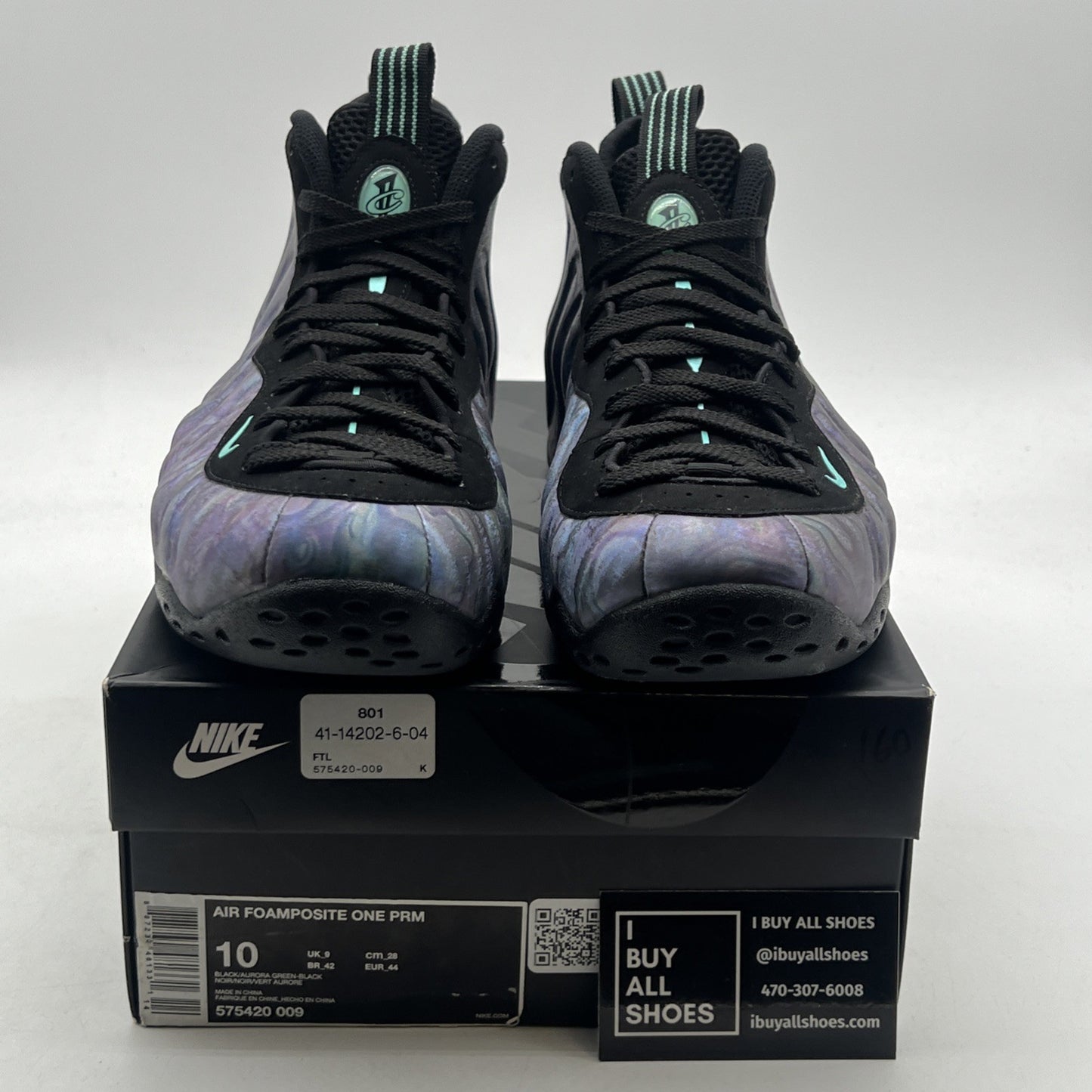 Size 10 - Nike Air Foamposite One Premium Abalone (575420-009)