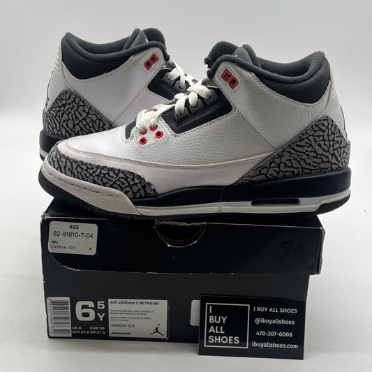 Size 6.5Y - Air Jordan 3 Retro BG Infrared 23 Boy’s (398614-123)