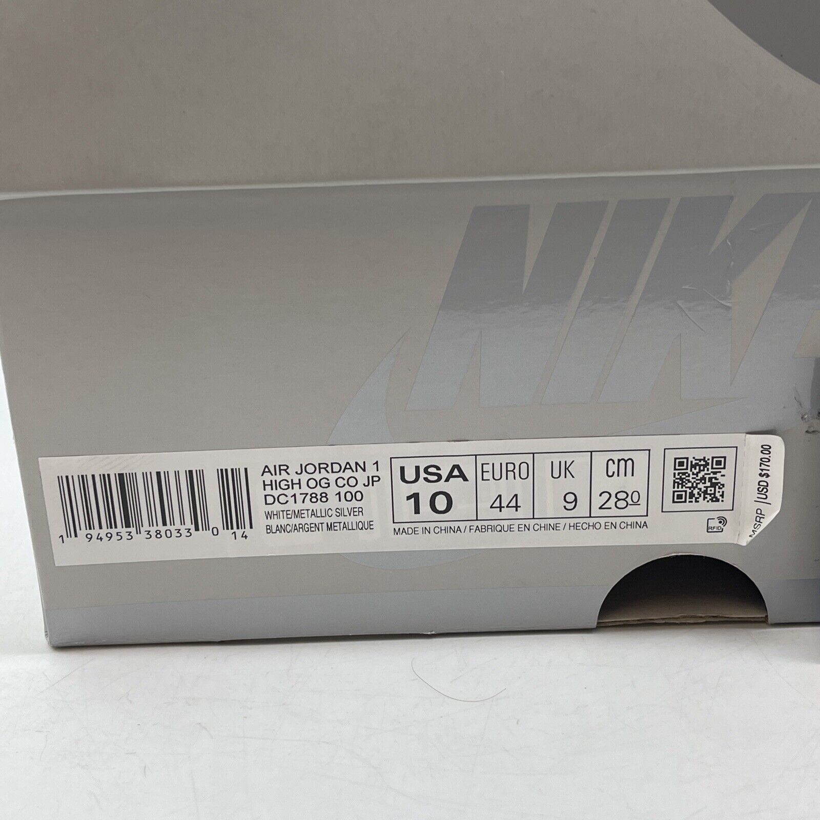 Size 10 - Jordan 1 Retro High CO.JP Midnight Navy White Suede (DC1788-100)