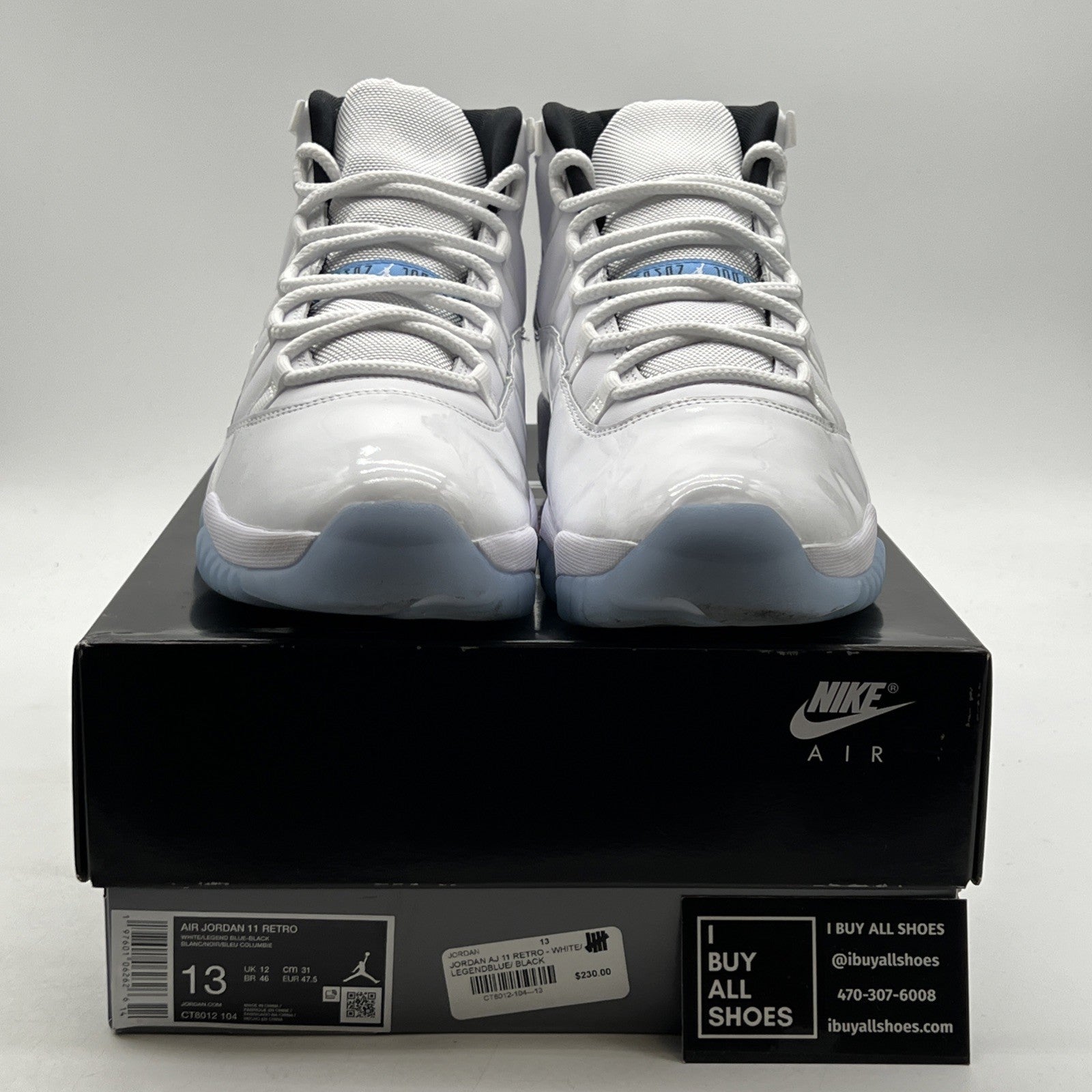 Size 13 - Air Jordan 11 Retro 2024 Legend Blue / Columbia (CT8012-104)