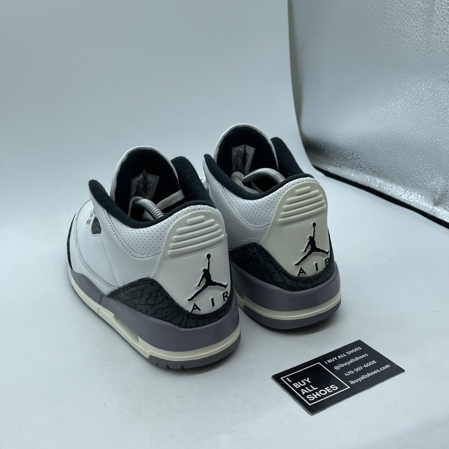 Size 9 - Air Jordan 3 Retro Cement Grey White Suede Leather (CT8532-106)