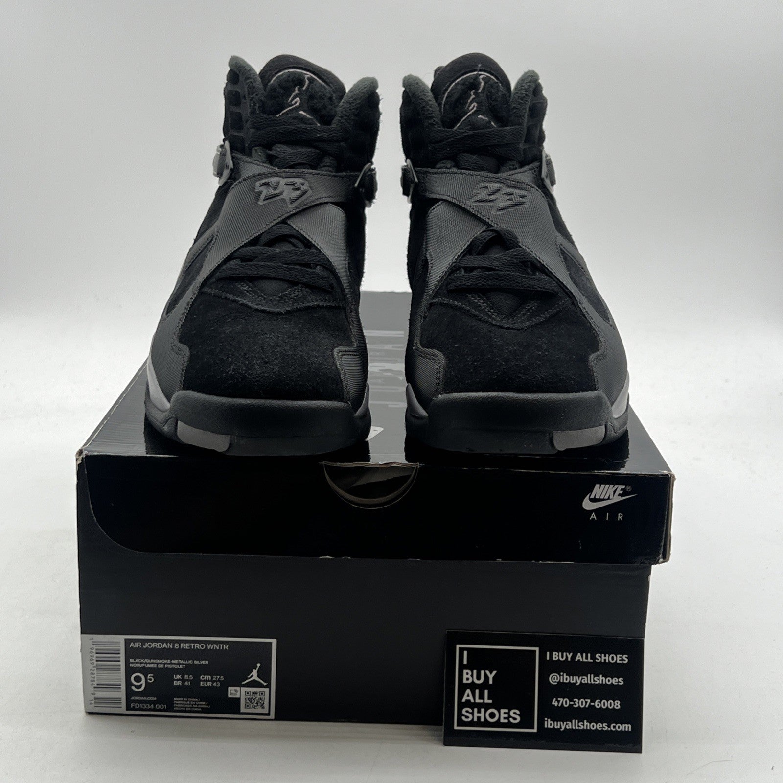 Size 9.5 - Air Jordan 8 Retro Winterized Gunsmoke (FD1334-001)