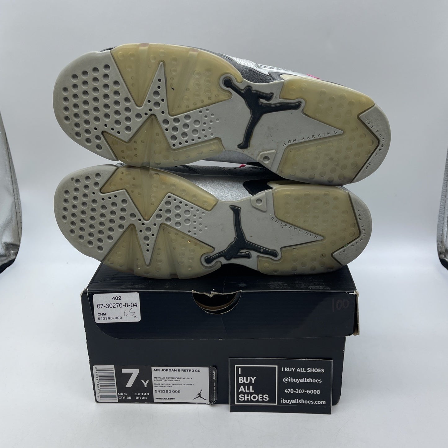 Size 7Y (GS) - Air Jordan 6 Retro Mid Valentines Day (543390-009)