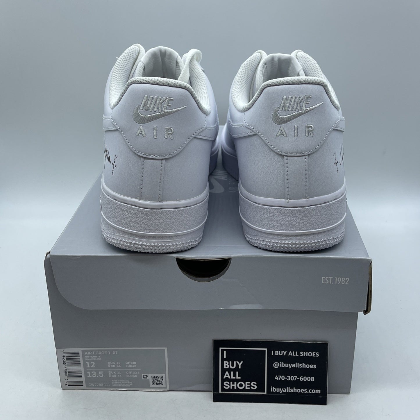 Size 12 - Nike Air Force 1 '07 Low Triple White (CW2288-111)