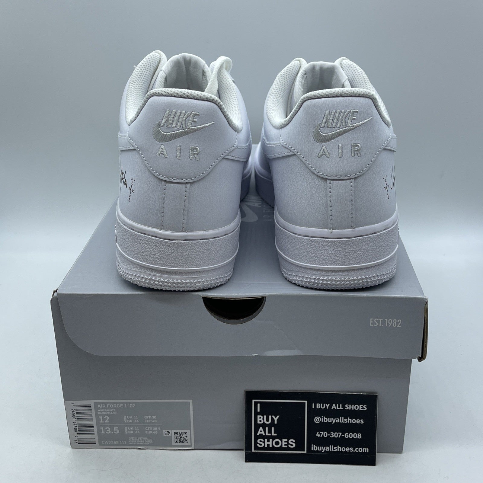 Size 12 - Nike Air Force 1 '07 Low Triple White (CW2288-111)