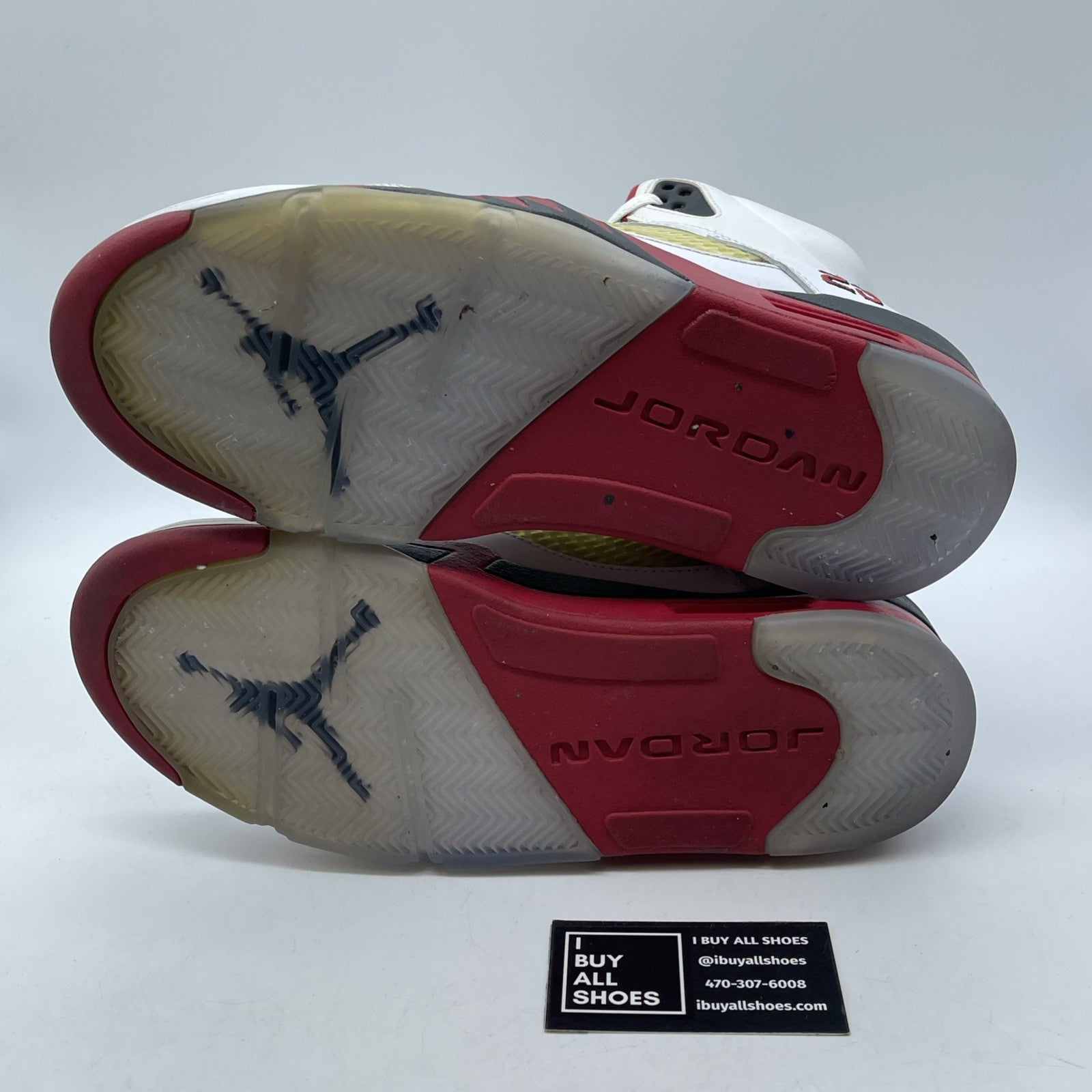 Size 10.5 - Air Jordan 5 Retro 2013 Fire Red White Black Leather (136027-120)