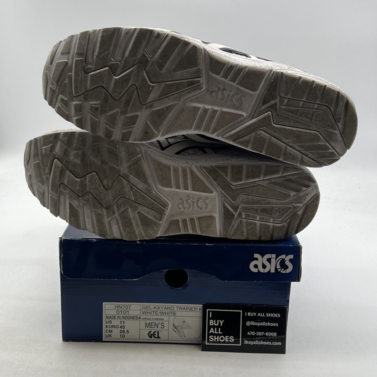 Size 11 - Asics Gel Kayano Trainer Knit MT White (HN707-0101)