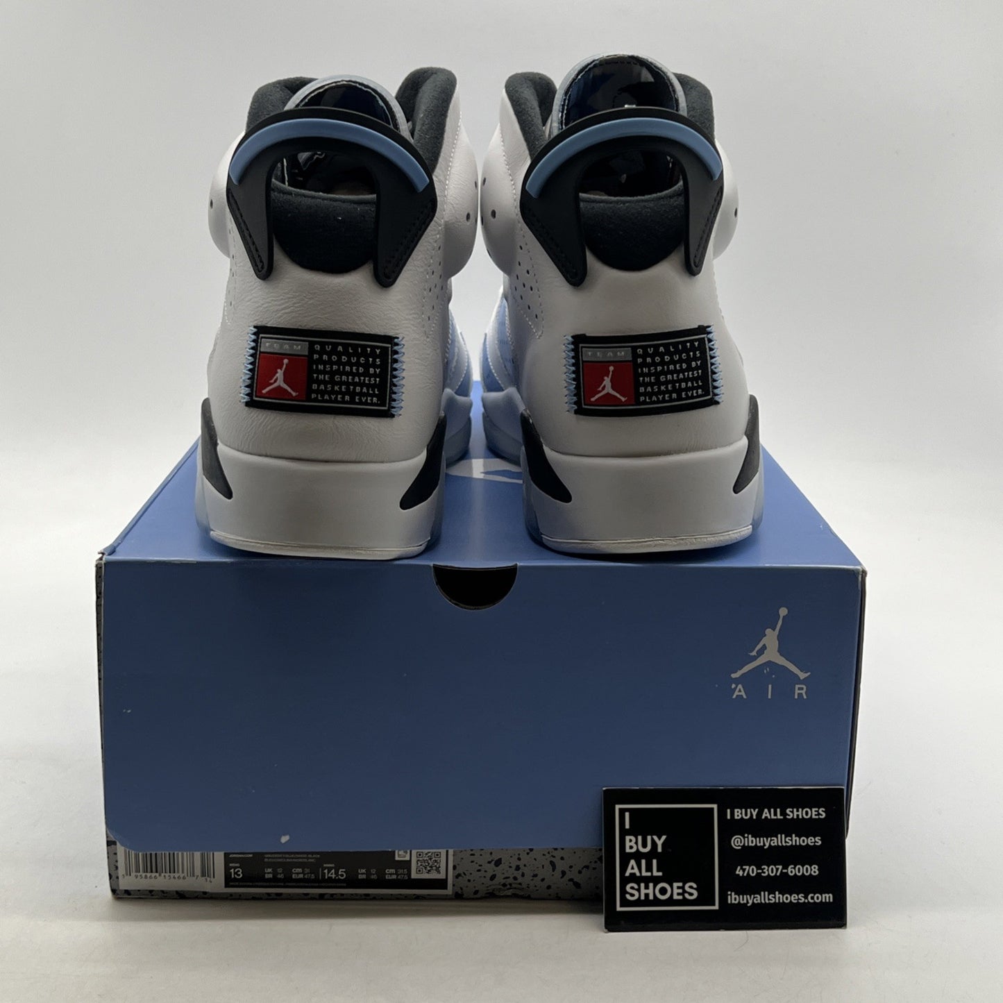 Size 13 - Air Jordan 6 Retro Mid UNC Home (CT8529-410)