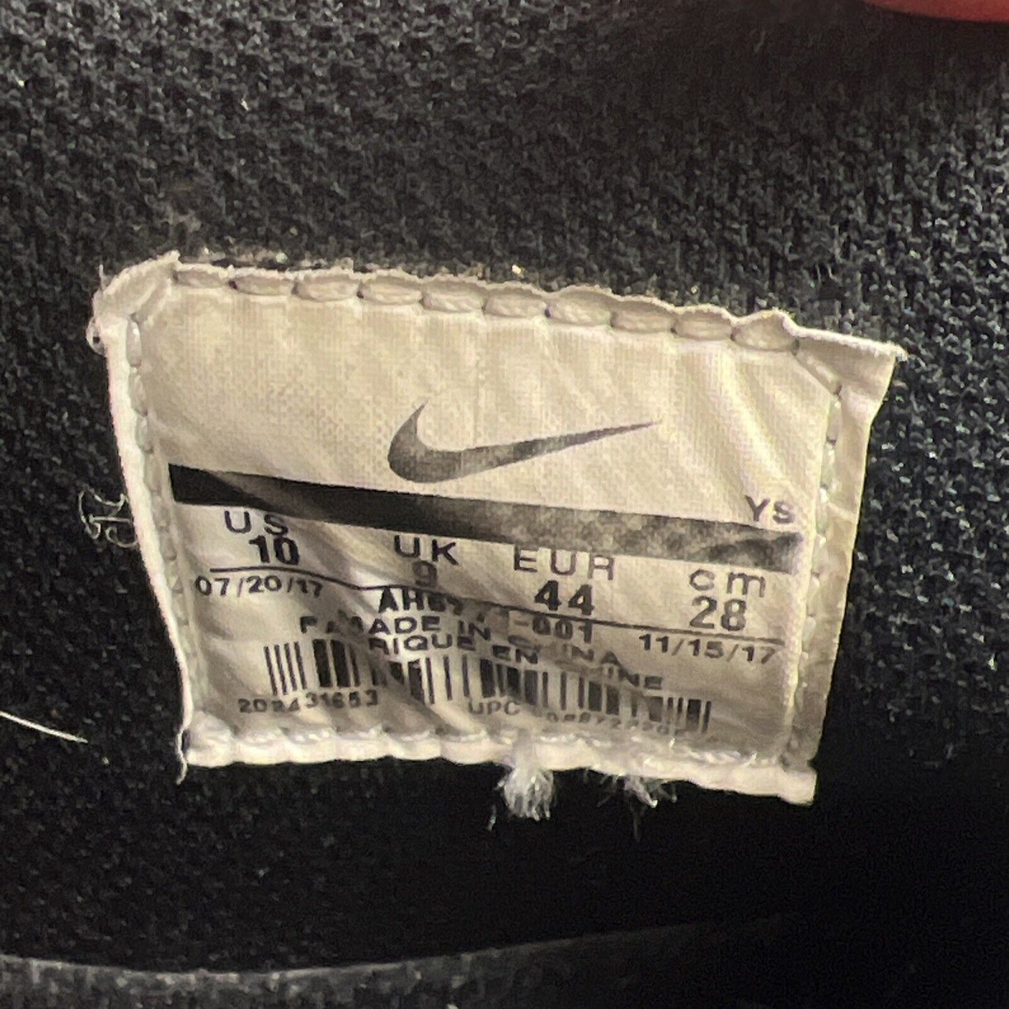 Size 10 - Nike Air Force 1 Foamposite Cup Triple Black (AH6771-001)