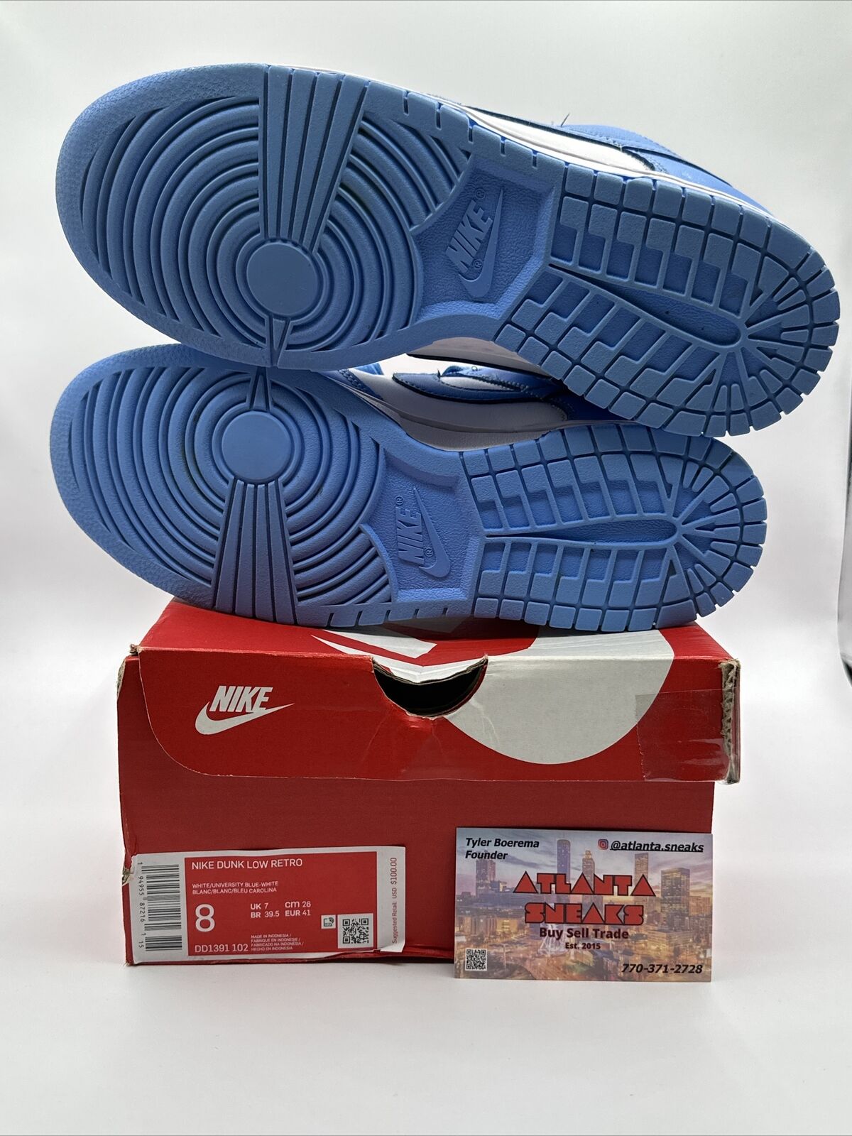 Size 8 - Nike Dunk Low UNC 2021