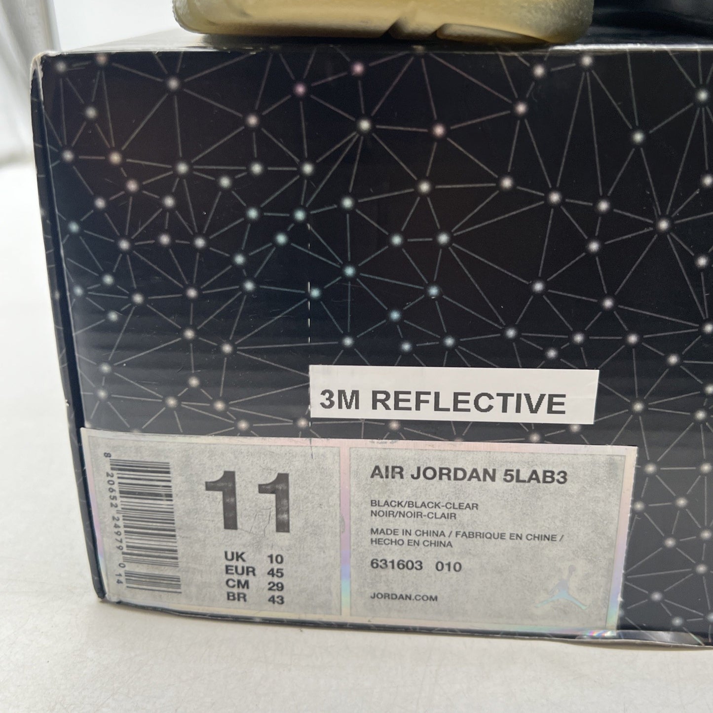 Size 11 - Air Jordan 3 5Lab3 Reflective Black (631603-010)