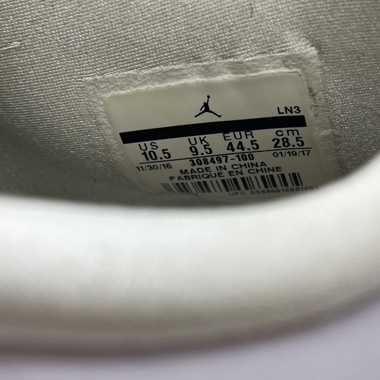 Size 10.5 - Jordan 4 Retro Mid Pure Money White Silver Leather (308497-100)