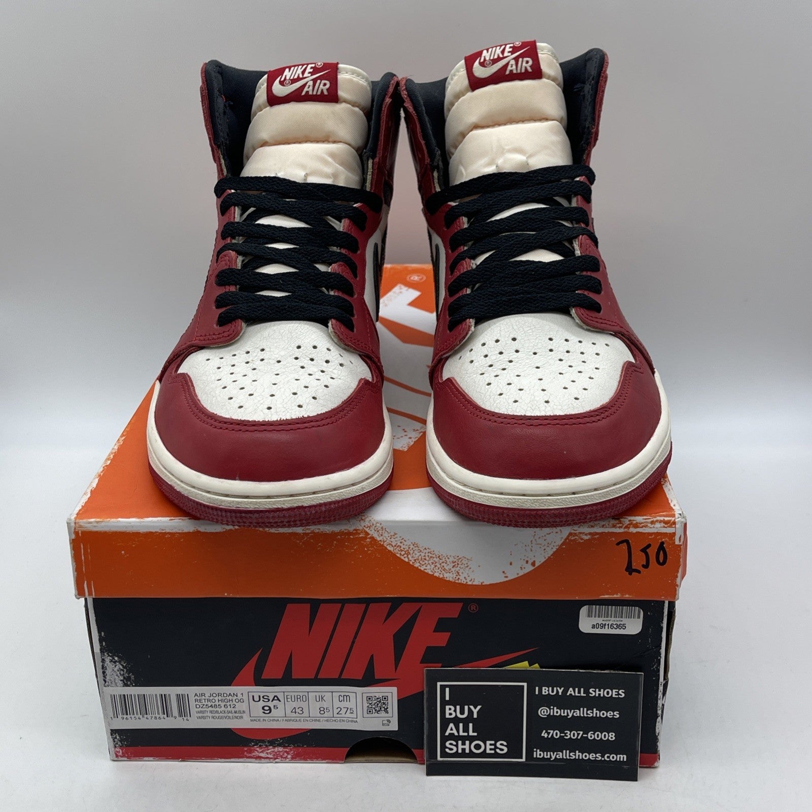 Size 9.5 - Jordan 1 Retro High OG Chicago Reimagined Lost & Found (DZ5485-612)