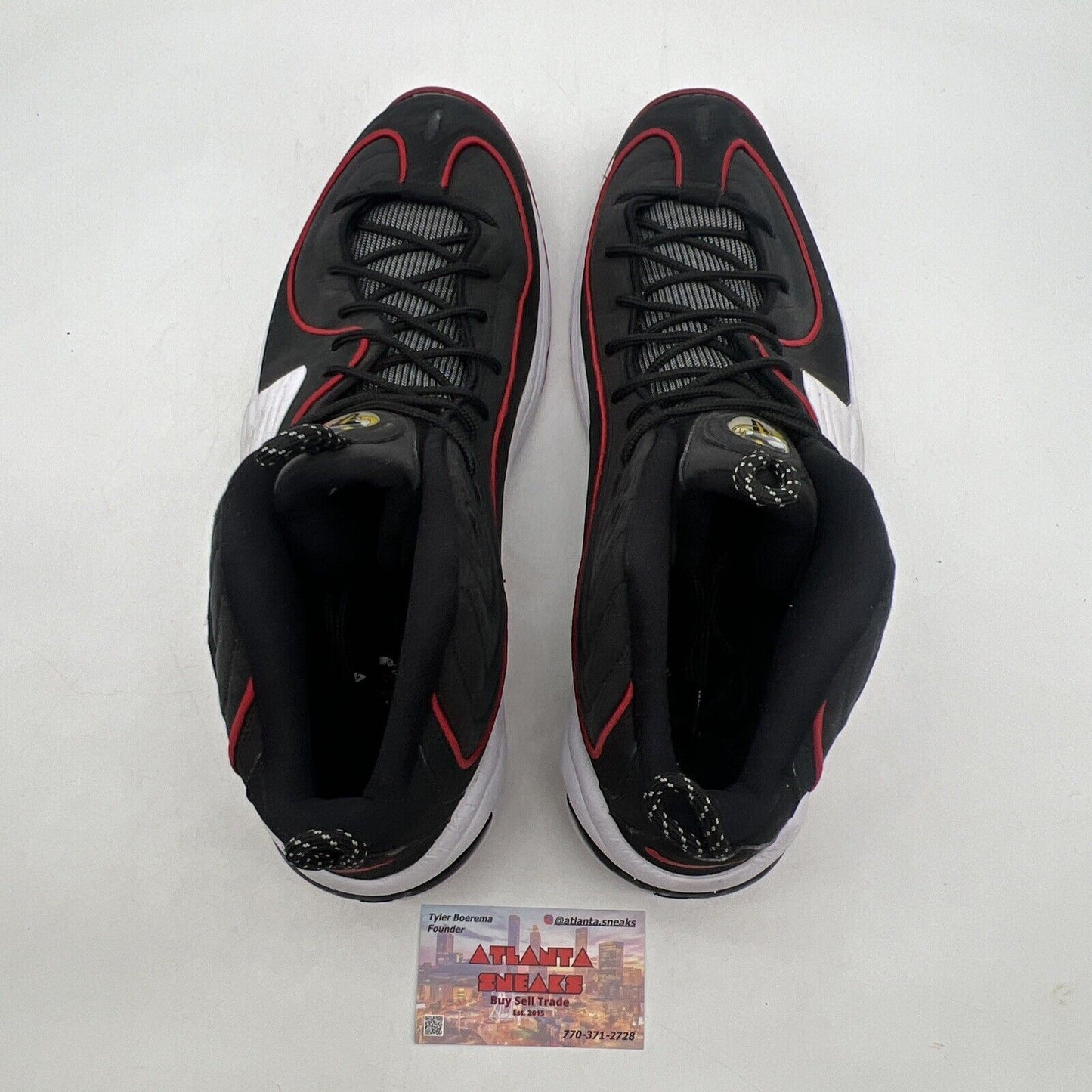 Size 12.5 - Nike Air Penny 2 2016 Miami Heat Black White Red (333886-002)