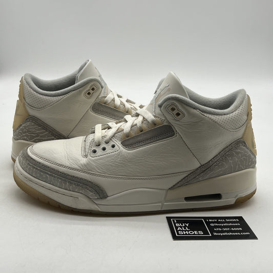 Size 11 - Air Jordan 3 Retro Craft Ivory/Grey White Leather (FJ9579-100)