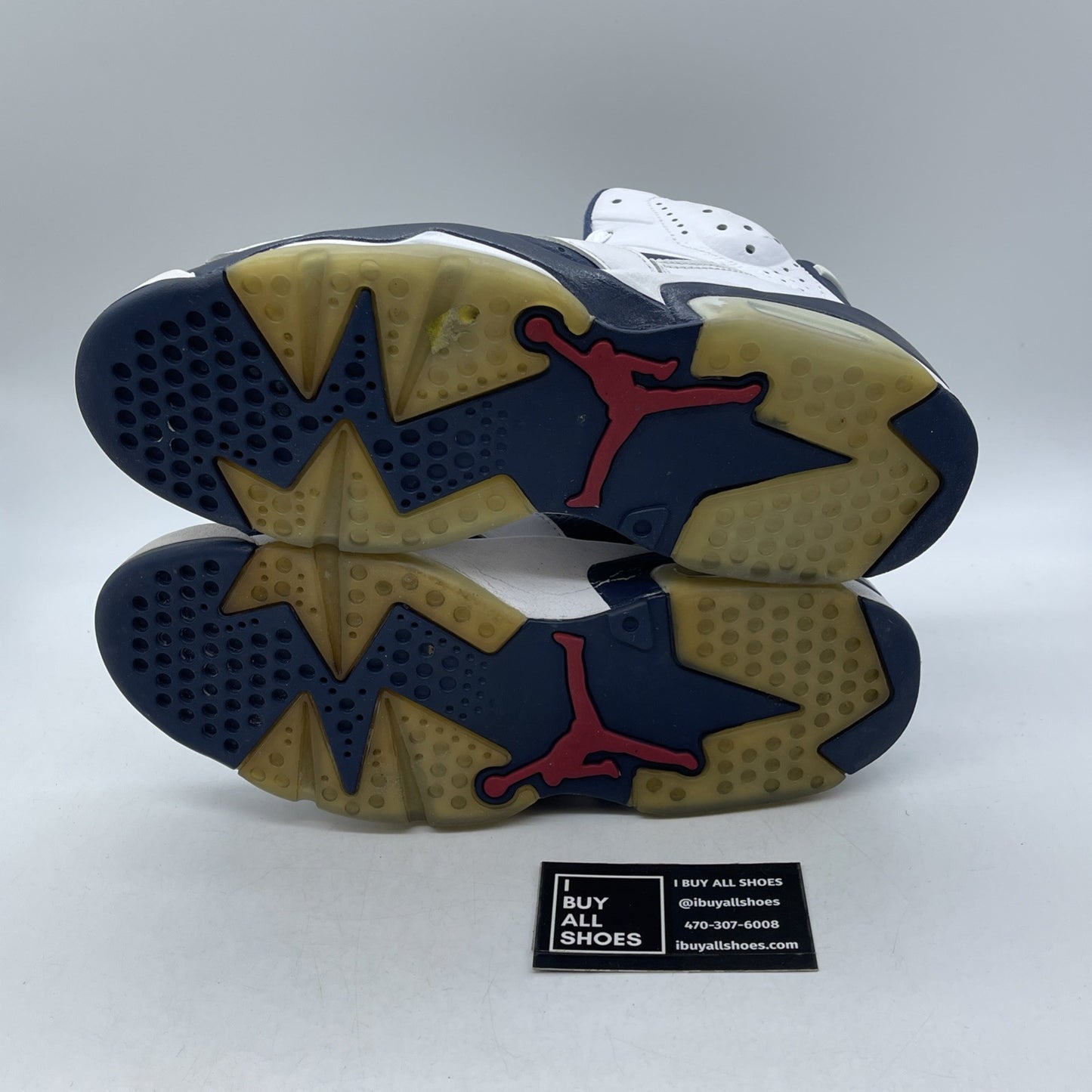 Size 9 - Air Jordan 6 Retro 2012 Olympic Blue White Leather (384664-130)