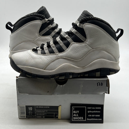 Size 10 - Air Jordan 10 Retro 2005 Steel (310805-101)