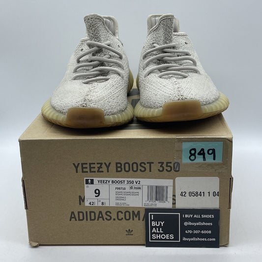 Size 9 - adidas Yeezy Boost 350 V2 Low Sesame Brown Tan Suede (F99710)
