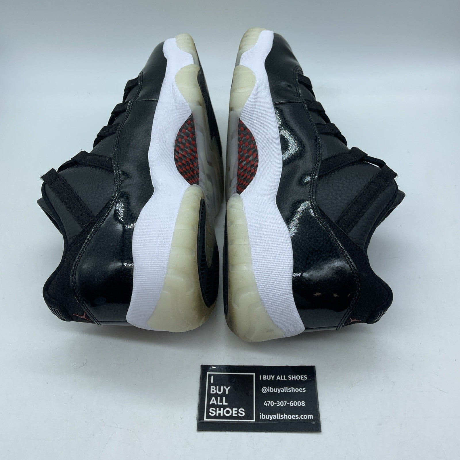 Size 12 - Jordan 11 Retro Low 72-10 Black Grey Suede Leather (AV2187-001)