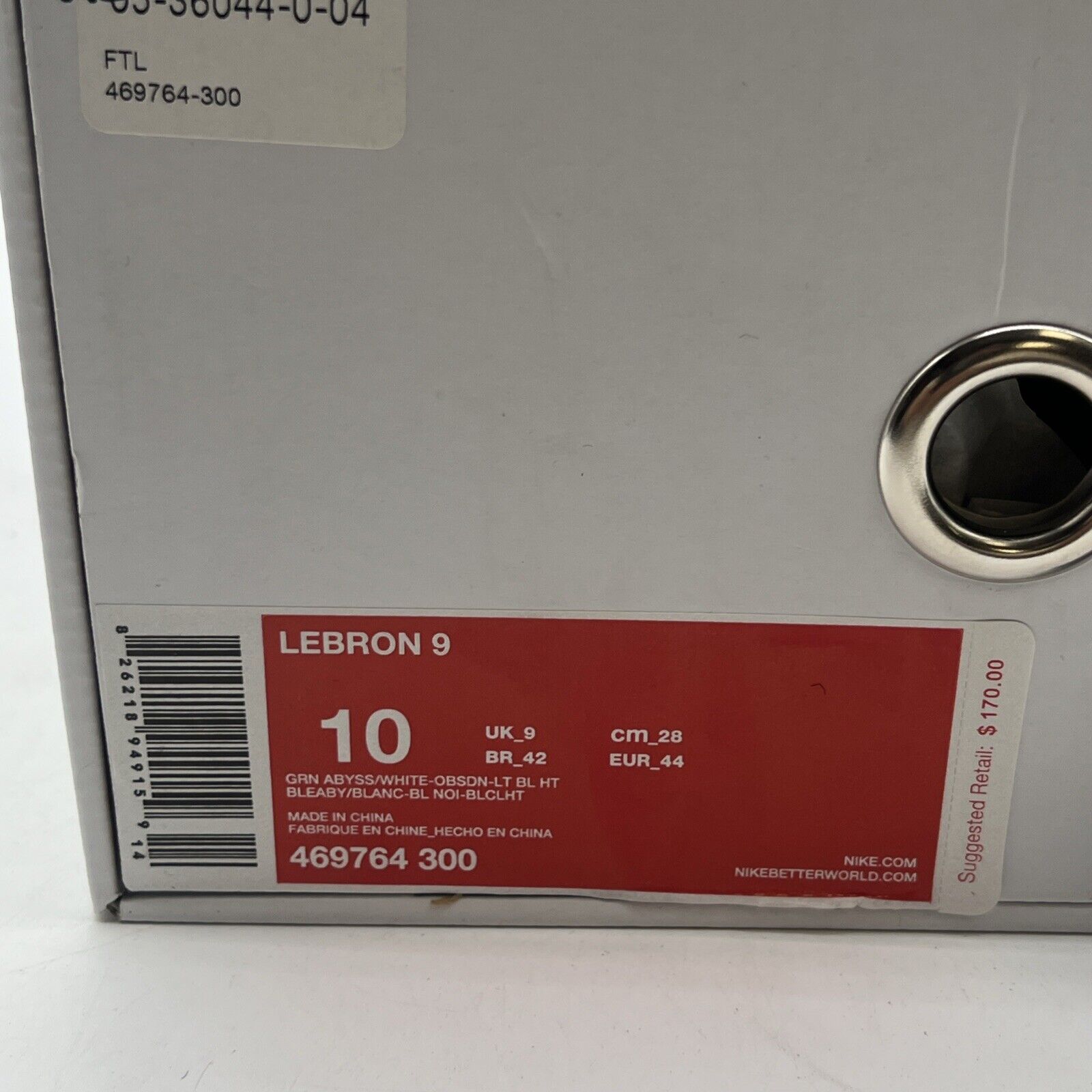 Size 10 - Nike LeBron 9 Swingman (469764-300)