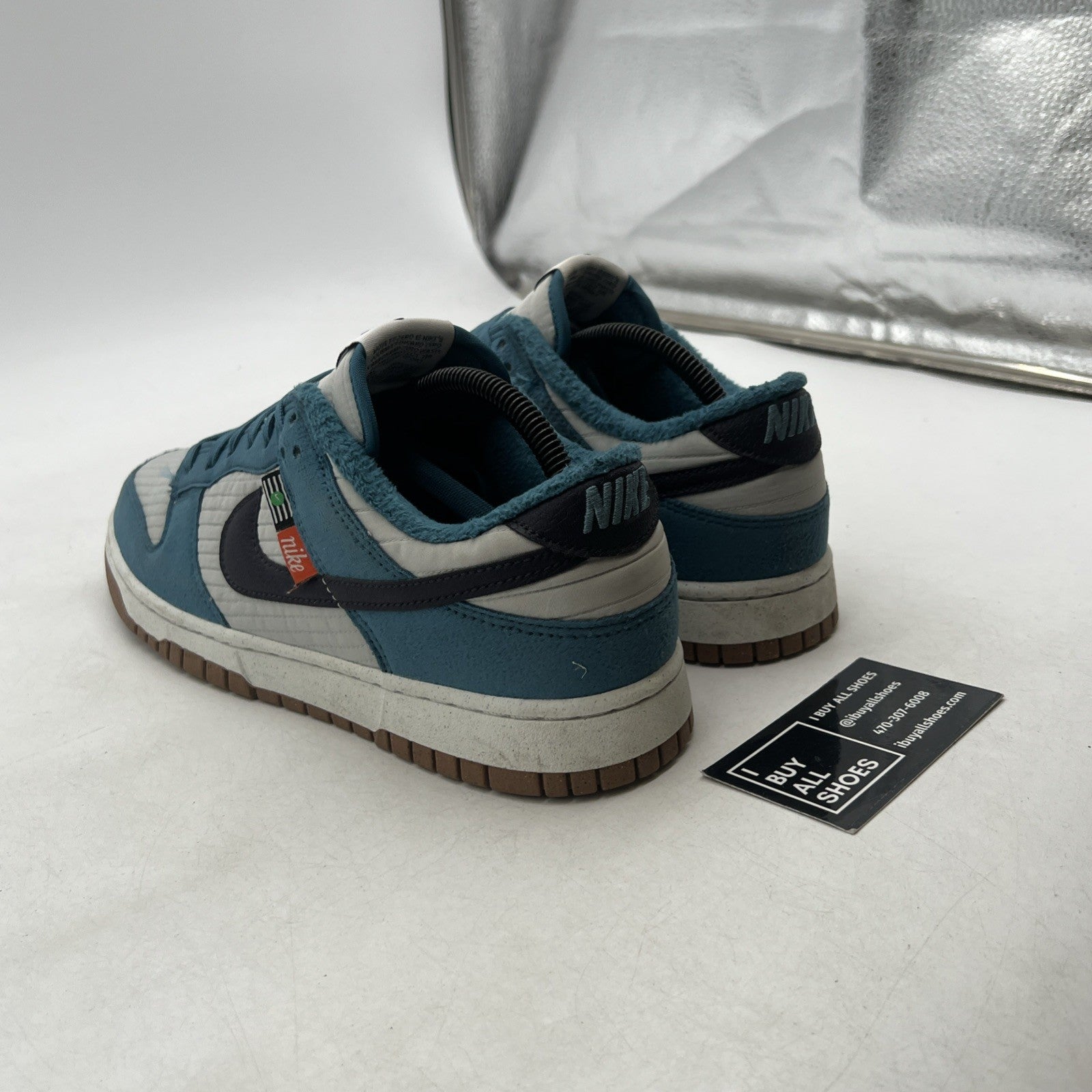 Size 9 - Nike Dunk Low SE Next Nature Rift Blue/Gray Fog/Sail/Cave Purple