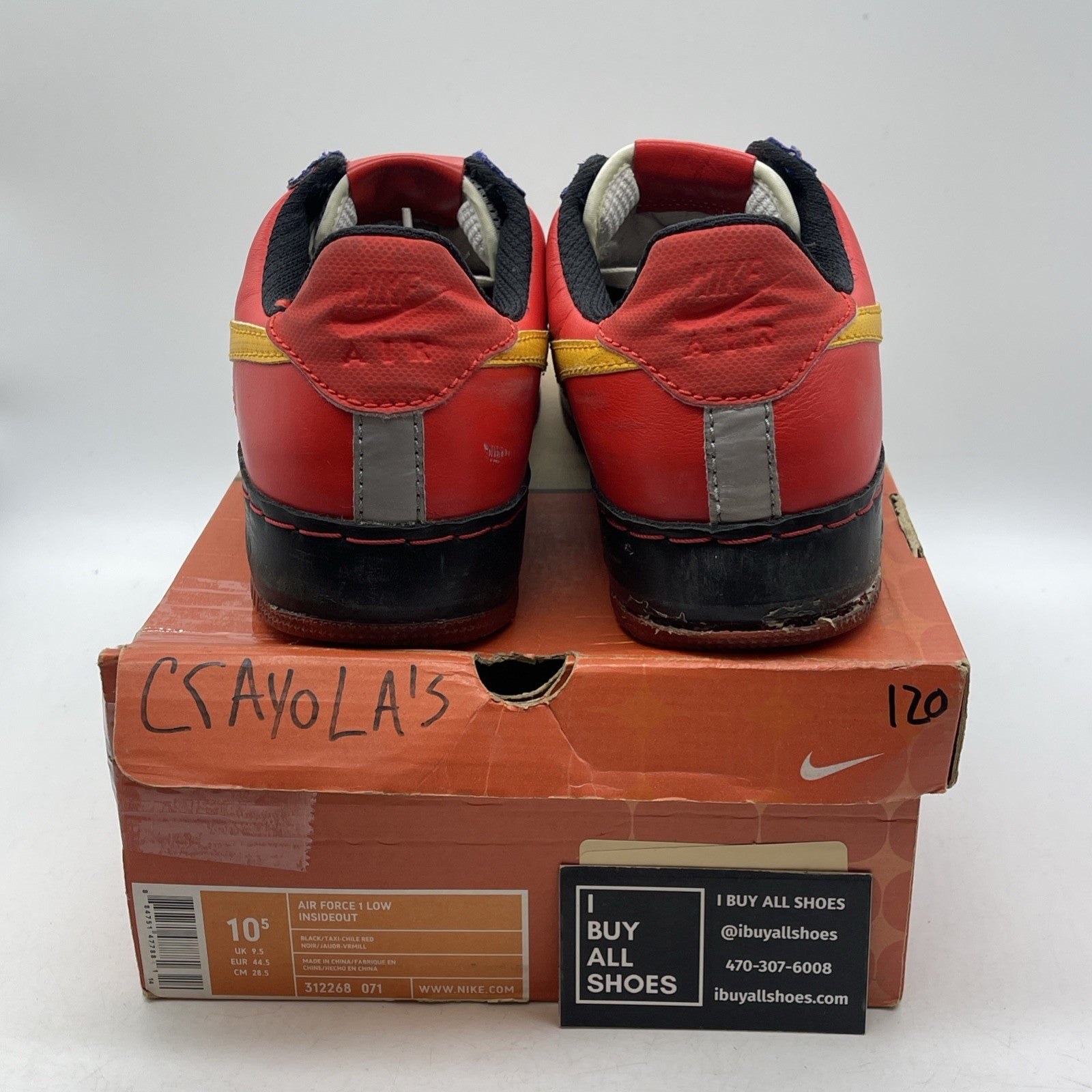 Size 10.5 - Nike Air Force 1 Inside Out Low Albis Pack Suede (312268-071)