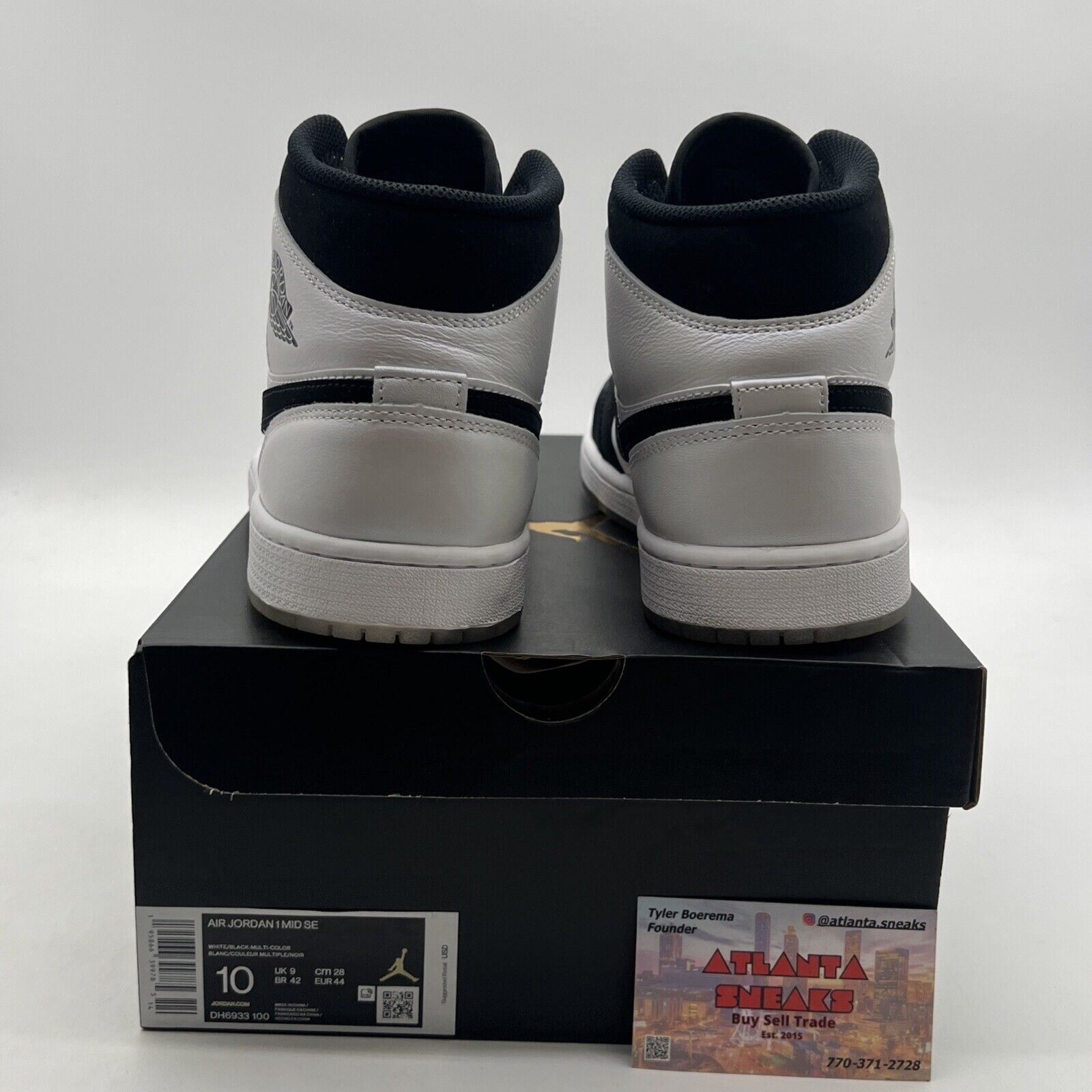 Size 10 - Air Jordan 1 Mid SE Diamond (DH6933-100)