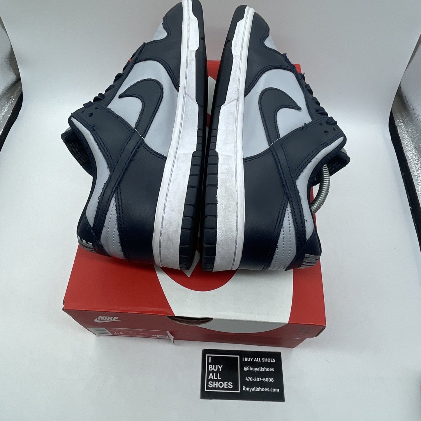 Size 11 - Nike Dunk Low Georgetown Blue Grey Leather (DD1391-003)