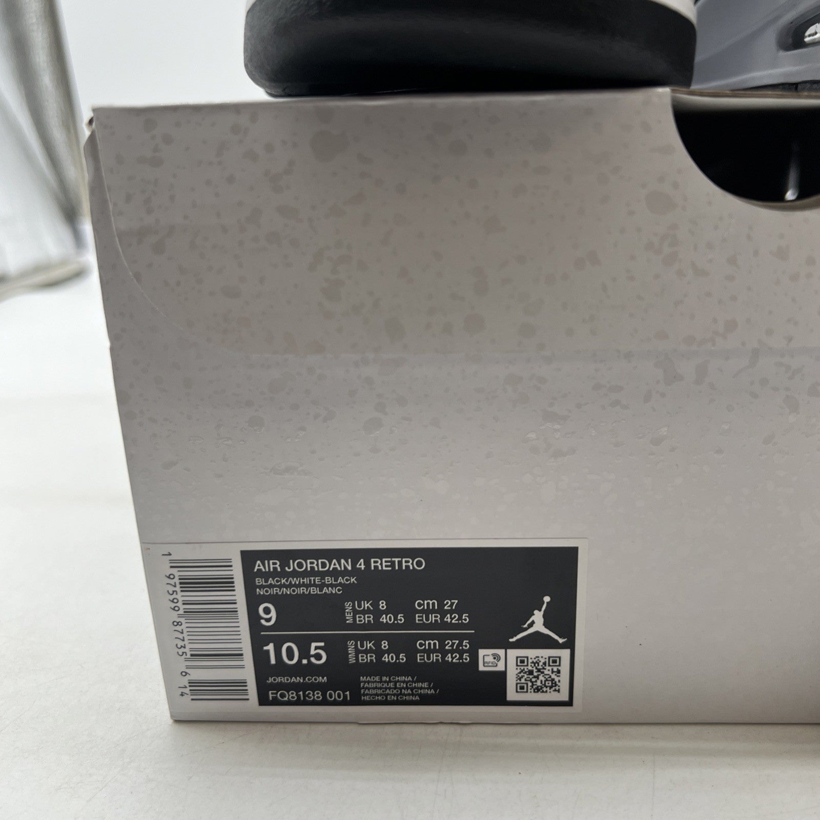 Size 9 - Air Jordan 4 Retro White Thunder (FQ8138-001)