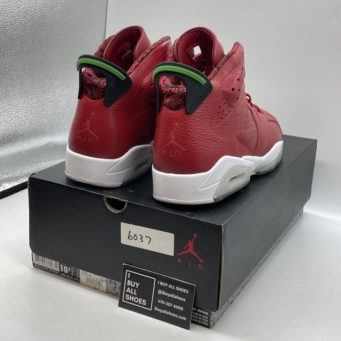 Size 10.5 - Air Jordan 6 Spizike History of Jordan Red Leather (694091-625)
