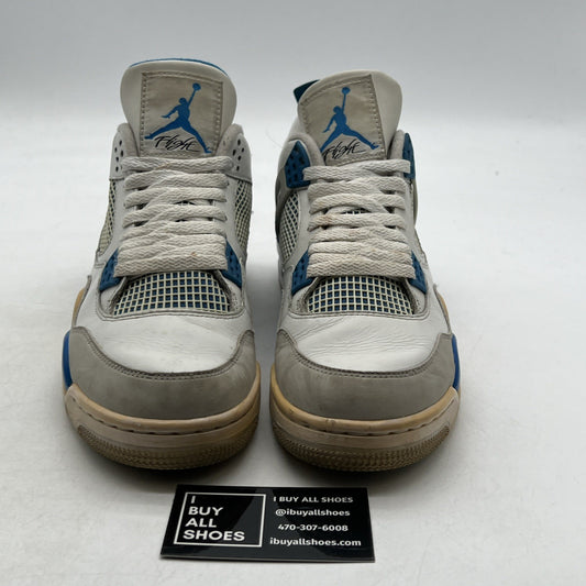 Size 9.5 - Air Jordan 4 Retro Military Blue 2012 (308497-105)