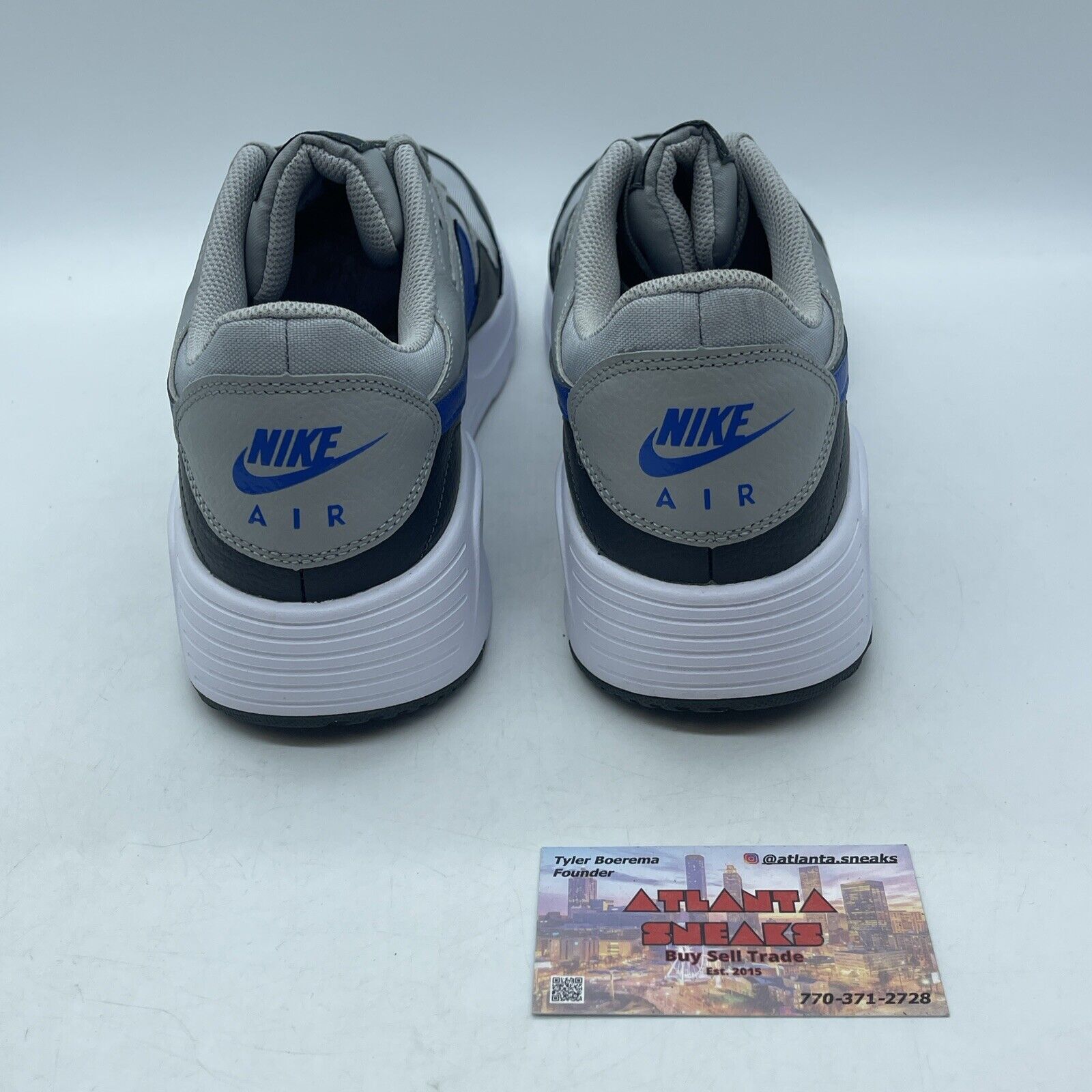 Size 12 - Air Max SC Light Smoke Grey Game Royal Blue White (CW4555-006)