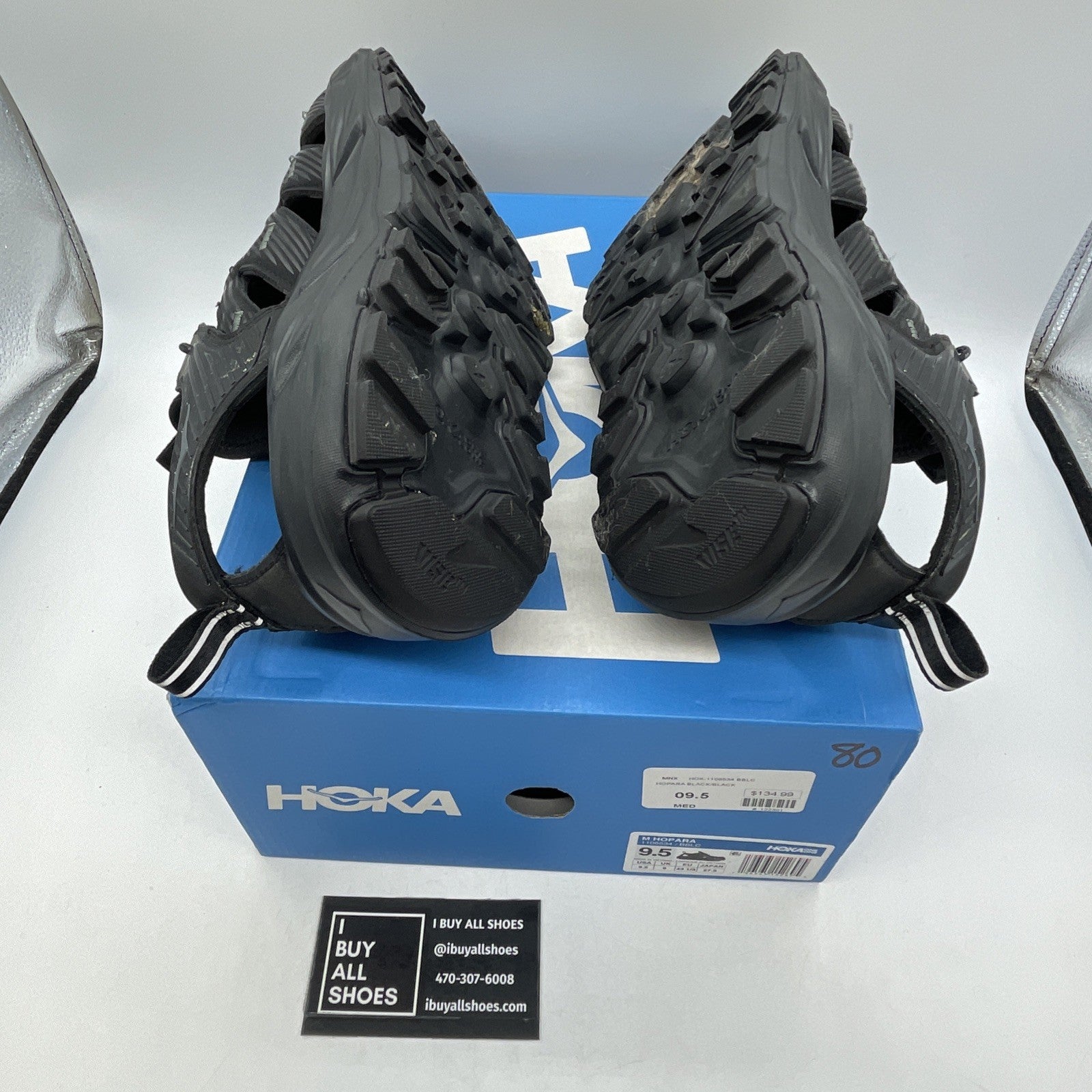 Size 9.5 - Hoka One One Hopara Black (1106534)