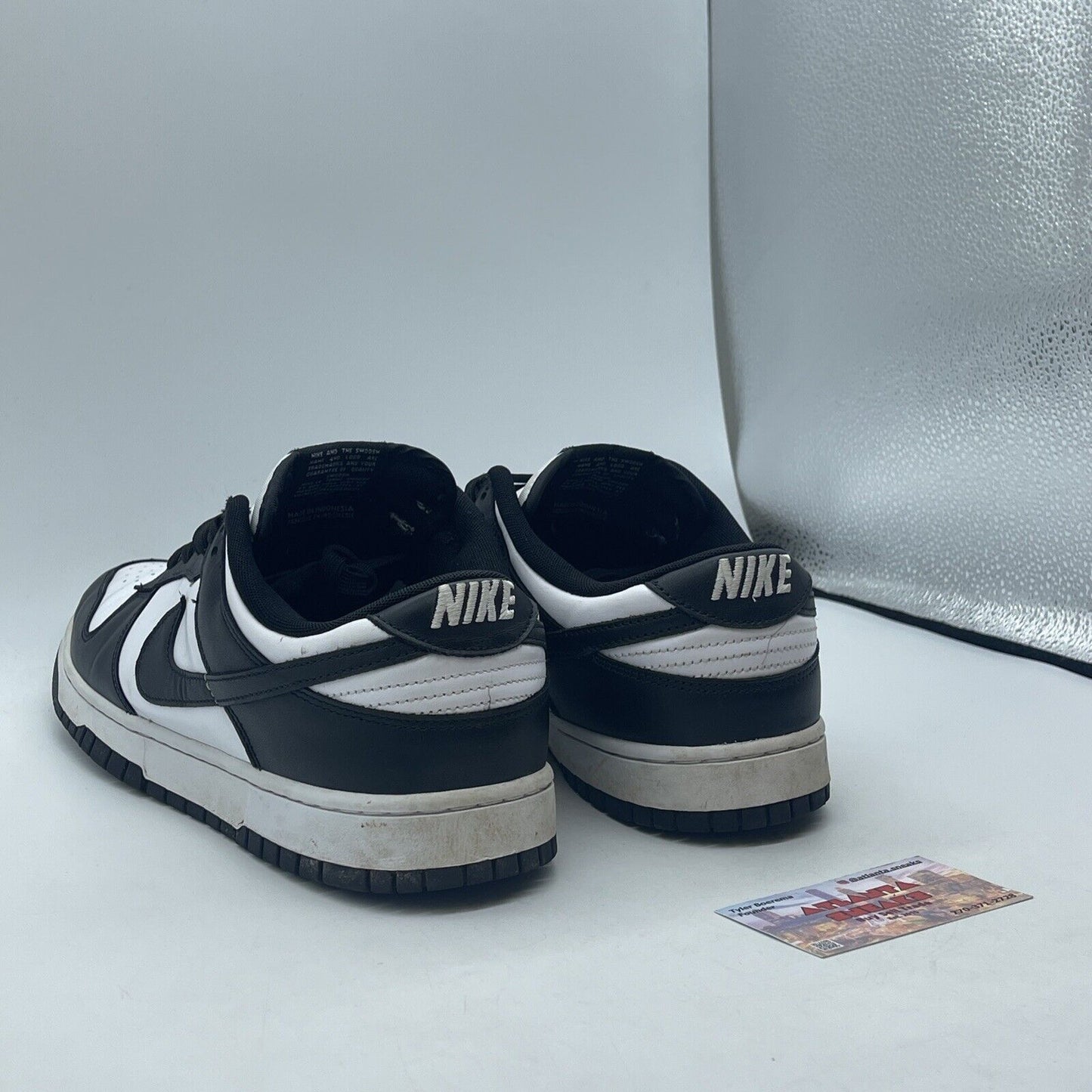 Size 13 - Nike Dunk Low Black White Leather (DD1391-100)